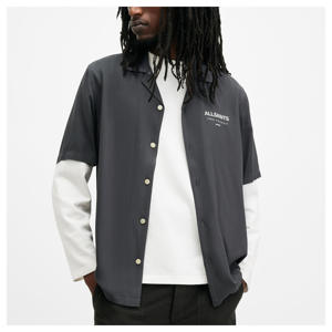 AllSaints Underground Relaxed Fit Logo Shirt